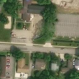 Sand Volleyball Court, Delaware, OH — aerial view