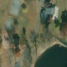 Volleyball Court, Shillington, PA — aerial view