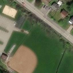 Sand Volleyball Court, Bethel Park, PA — aerial view