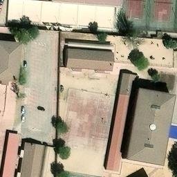 Sand Volleyball Court — aerial view