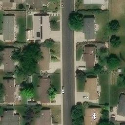 Sand Volleyball Court, Orem, UT — aerial view