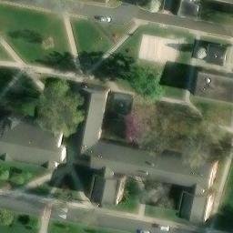 Sand Volleyball Court, NJ — aerial view