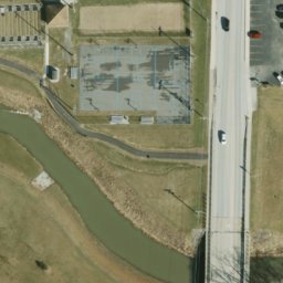 Volleyball Court, Tipton, IN — aerial view
