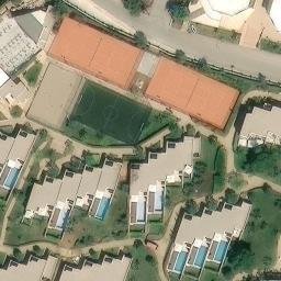 Sand Volleyball Court — aerial view