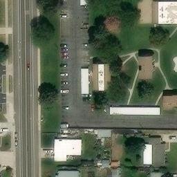 Sand Volleyball Court, Orem, UT — aerial view