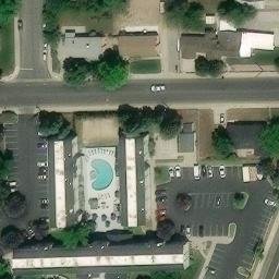 Sand Volleyball Court, Provo, UT — aerial view