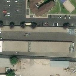 Sand Volleyball Court, Provo, UT — aerial view