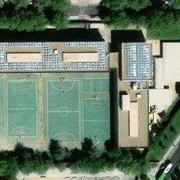 Volleyball Court near Pinto — aerial view