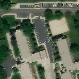 Sand Volleyball Court, Provo, UT — aerial view