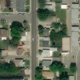 Sand Volleyball Court, Provo, UT — aerial view