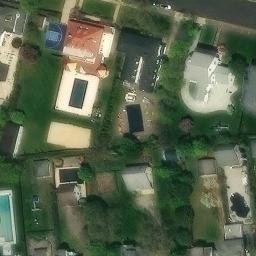 Sand Volleyball Court, Allenhurst, NJ — aerial view