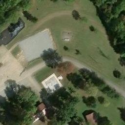 Volleyball Court, New Stanton, PA — aerial view