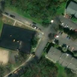 Sand Volleyball Court, NJ — aerial view