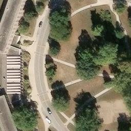 Sand Volleyball Court, Muncie, IN — aerial view