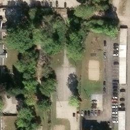 Sand Volleyball Court, Muncie, IN — aerial view