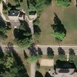 Sand Volleyball Court, Muncie, IN — aerial view