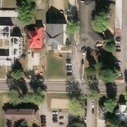 Sand Volleyball Court, Muncie, IN — aerial view