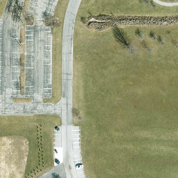 Volleyball Court, OH — aerial view