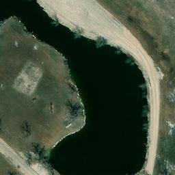 Sand Volleyball Court, McCook, NE — aerial view