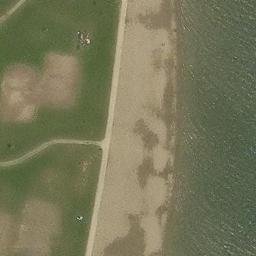 Sand Volleyball Court, OH — aerial view