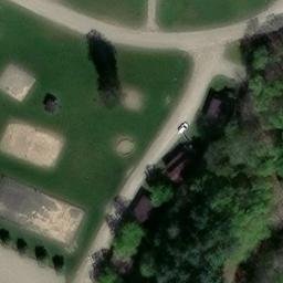 Sand Volleyball Court, OH — aerial view