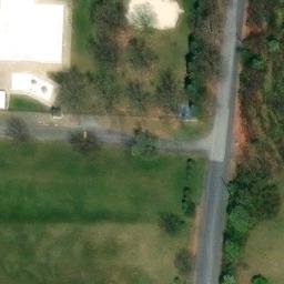 Sand Volleyball Court, PA — aerial view