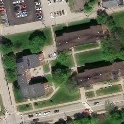 Sand Volleyball Court, Washington, PA — aerial view