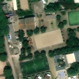 Sand Volleyball Court — aerial view