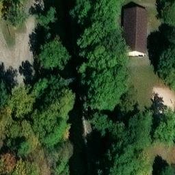 Sand Volleyball Court, Piqua, OH — aerial view