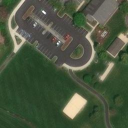 Volleyball Court, PA — aerial view