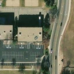 Volleyball Court, Longmont, CO — aerial view