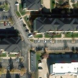 Sand Volleyball Court in Champaign, IL — aerial view