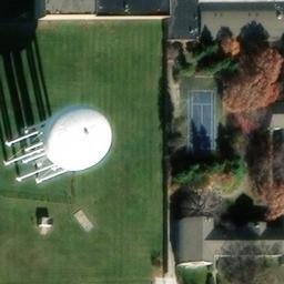 Volleyball Court, Champaign, IL — aerial view