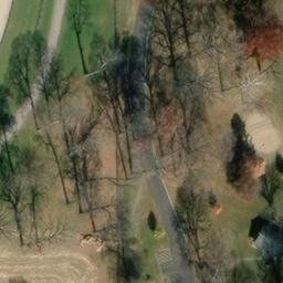 Sand Volleyball Court, Urbana, IL — aerial view