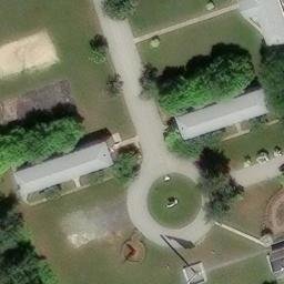 Sand Volleyball Court, PA — aerial view