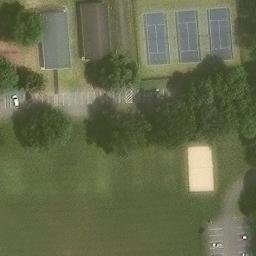 Sand Volleyball Court, Landisville, PA — aerial view