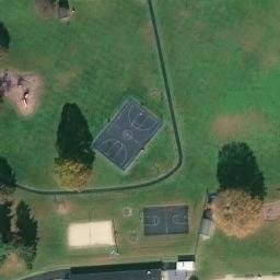 Volleyball Court, Leola, PA — aerial view