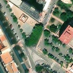 Vista aérea de Pàrquing de la plaça de París (ORA) (Oropesa del Mar)