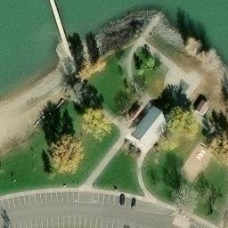 Sand Volleyball Court, Boulder, CO — aerial view