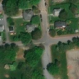 Volleyball Court, PA — aerial view