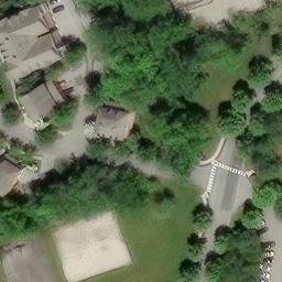 Sand Volleyball Court, Eagleview, PA — aerial view