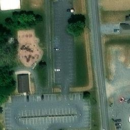 Sand Volleyball Court, PA — aerial view