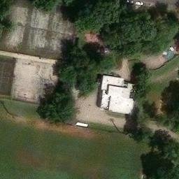 Volleyball Court, Philadelphia, PA — aerial view