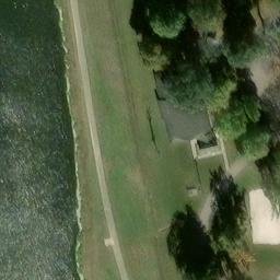 Sand Volleyball Court, Troy, OH — aerial view