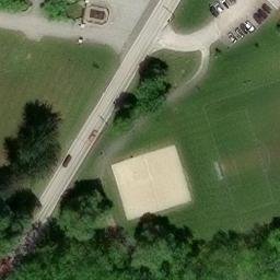 Volleyball Court, PA — aerial view