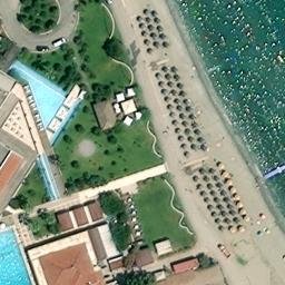 Sand Volleyball Court — aerial view