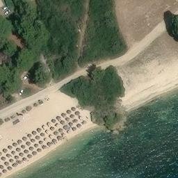 Sand Volleyball Court — aerial view