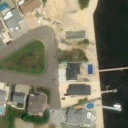 Sand Volleyball Court, Toms River, NJ — aerial view