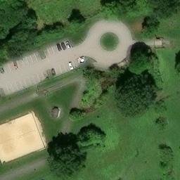 Volleyball Court, PA — aerial view