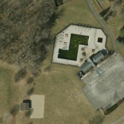 Sand Volleyball Court, Fishers, IN — aerial view